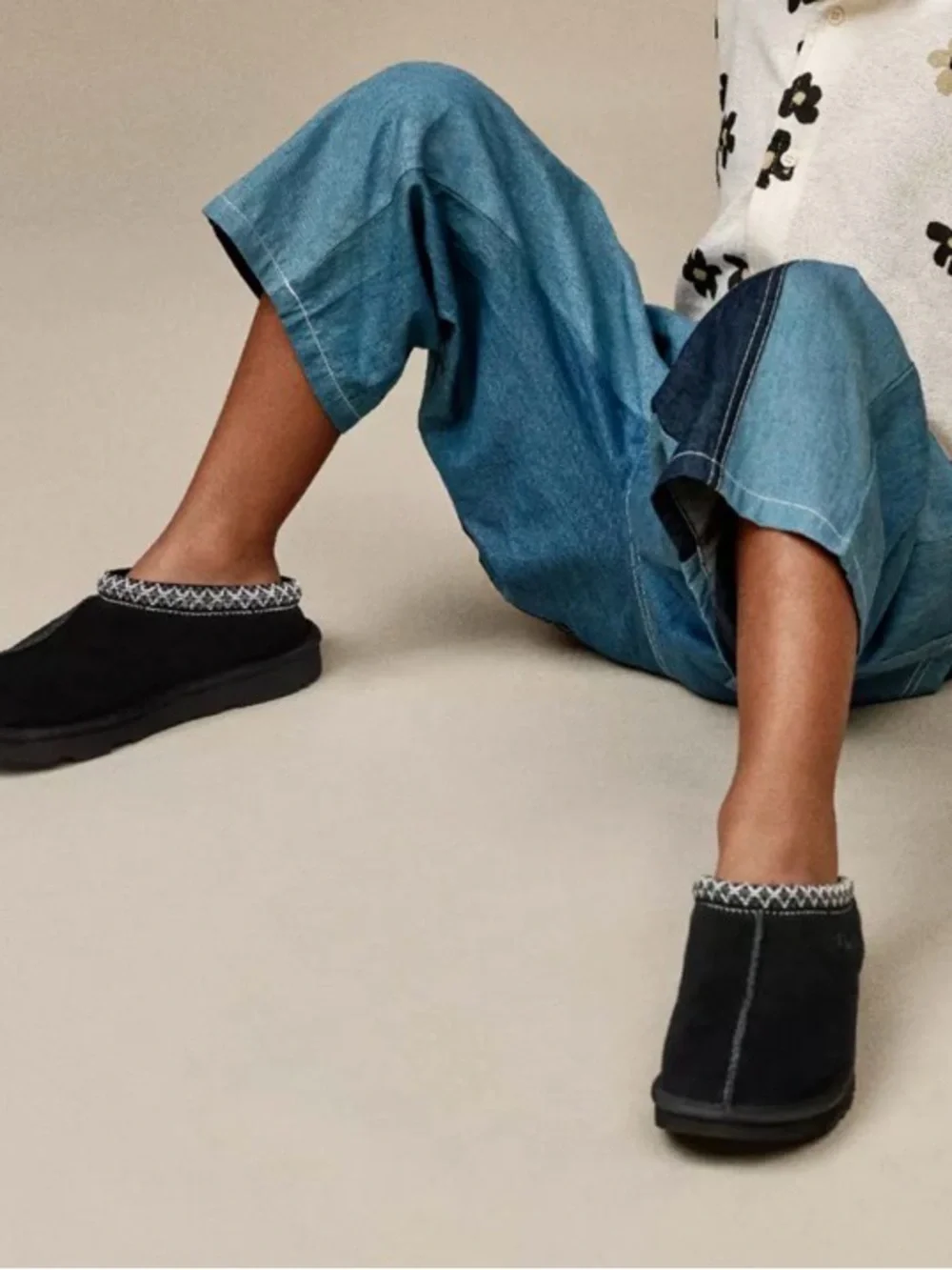 UGG Kids' Tasman Slippers black